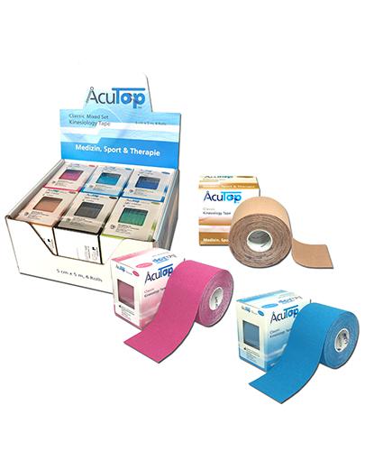 AcuTop Classic Zestaw 6 Rolek, beżowy, jasny niebieski, ciemny niebieski, czarny, różowy, zielony, 6 szt., cena, wskazania, właściwości zdjęcie