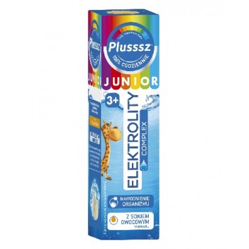 Plusssz Junior Elektrolity Complex - 20 tabl. mus. - cena, opinie, właściwości