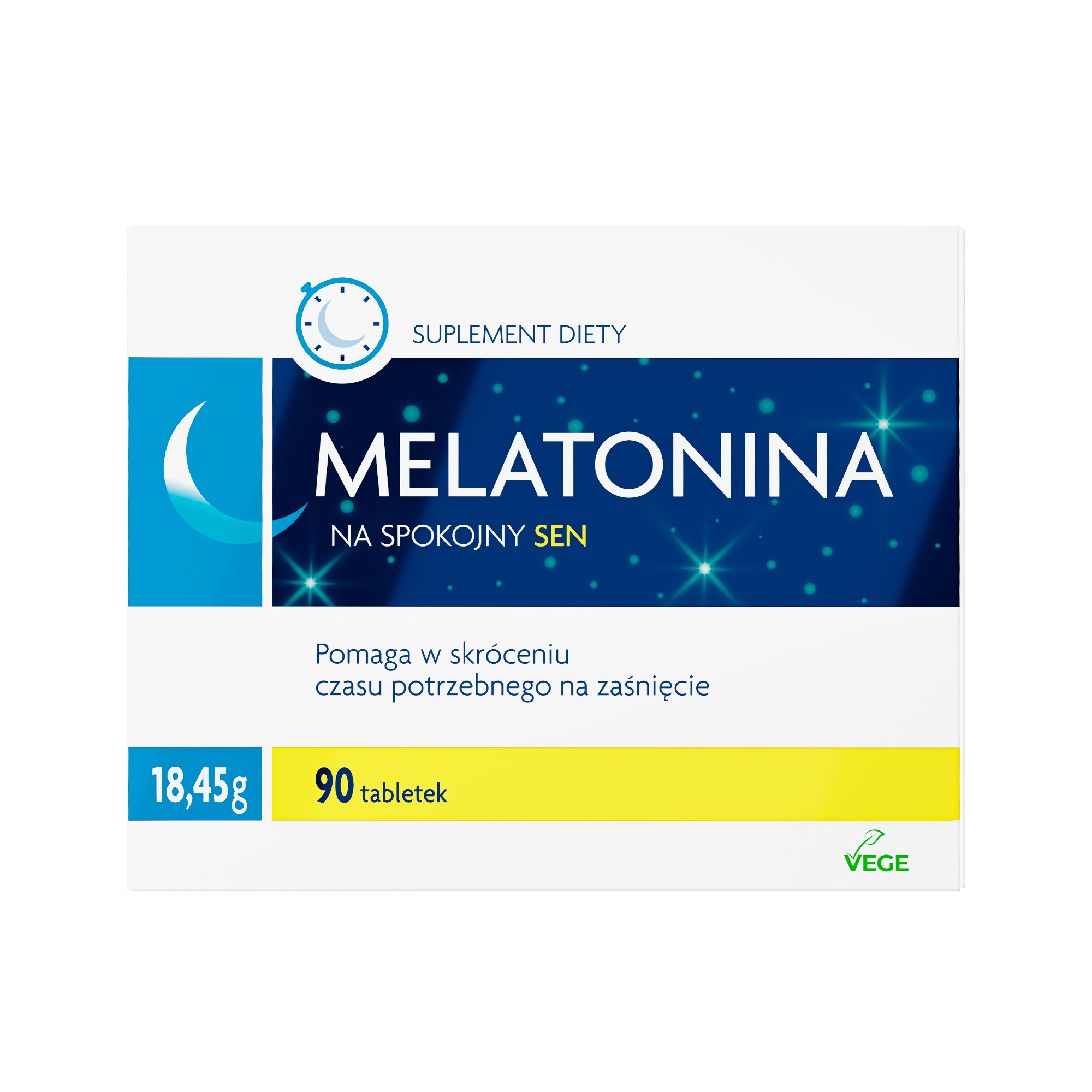 Melatonina 1 mg, 90 tabletek zdjęcie