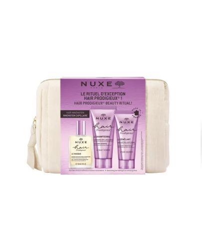 Nuxe Hair Prodigieux szampon 50 ml + maska 30 ml + odżywka 30 ml + kosmetyczka [ZESTAW] zdjęcie