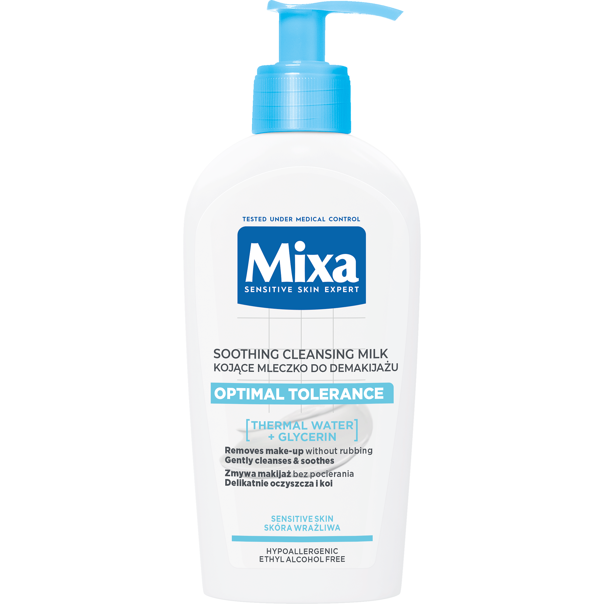 Mixa Optymalna Tolerancja Kojące mleczko do demakijażu, 200 ml