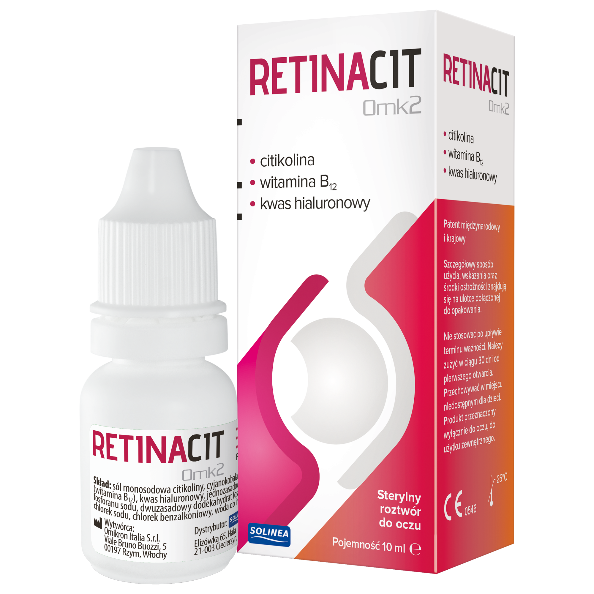 RetinaCit Omk2 sterylny roztwór do oczu 10 ml zdjęcie