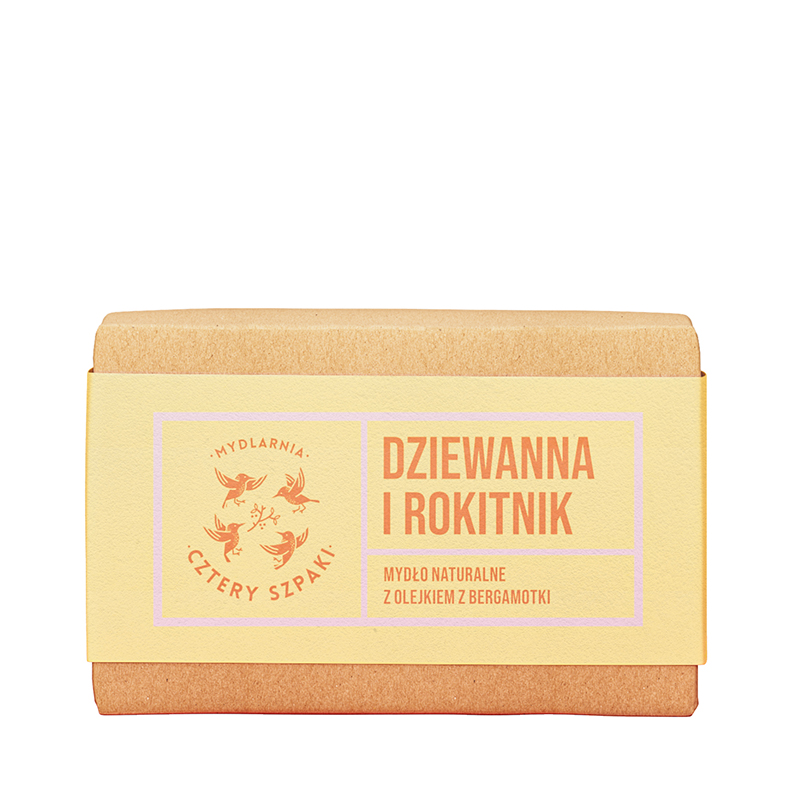 Mydlarnia Cztery Szpaki, Mydło dziewanna i rokitnik, 110 g zdjęcie