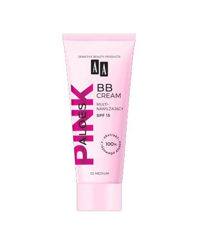 AA ALOES PINK Multinawilżający Krem BB z SPF15, 02 Medium, 30 ml zdjęcie