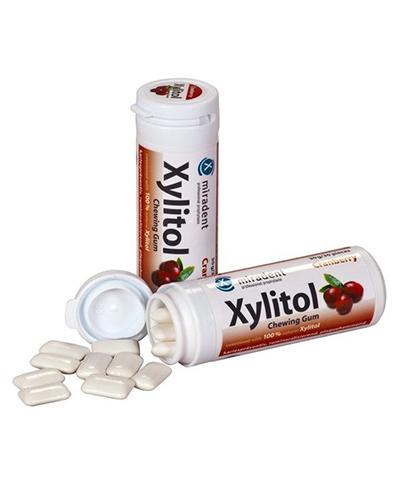 Miradent Xylitol Guma do żucia żurawina - 30 szt.- cena, opinie, wskazania zdjęcie