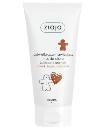 Ziaja Świąteczne Aromaty rozświetlająco-nawilżający mus do ciała piernik imbir cynamon 160 ml zdjęcie
