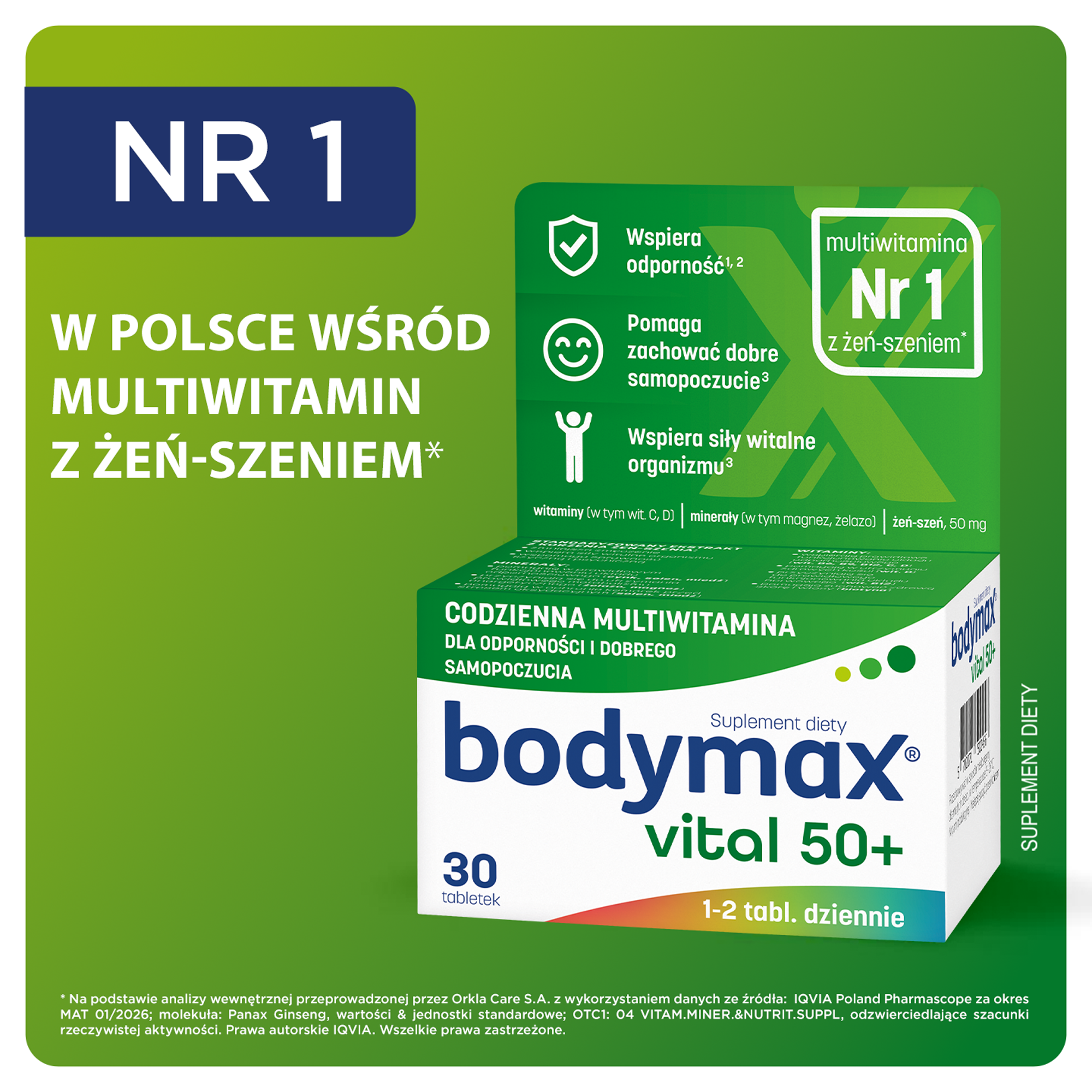 Bodymax Vital 50+, 30 tabletek 