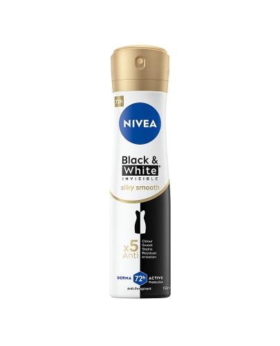 Nivea Black&White Invisible Silky Smooth antyperspirant spray 150 ml zdjęcie