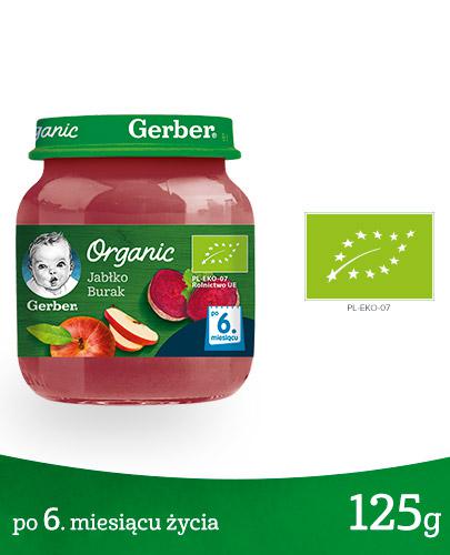 GERBER ORGANIC Jabłko Burak po 6 miesiącu - 125 g zdjęcie
