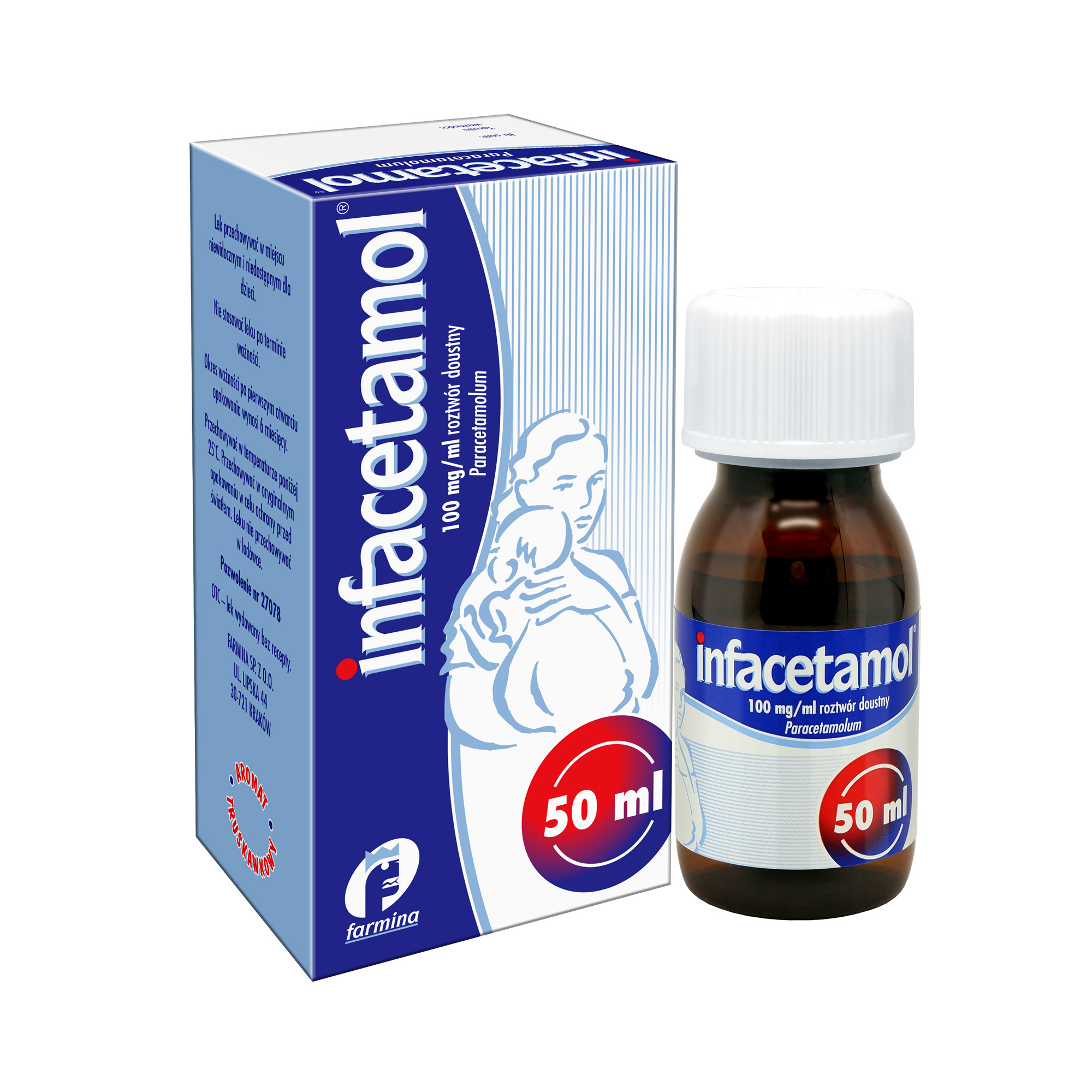 Infacetamol 100 mg/ml roztwór doustny 50 ml zdjęcie