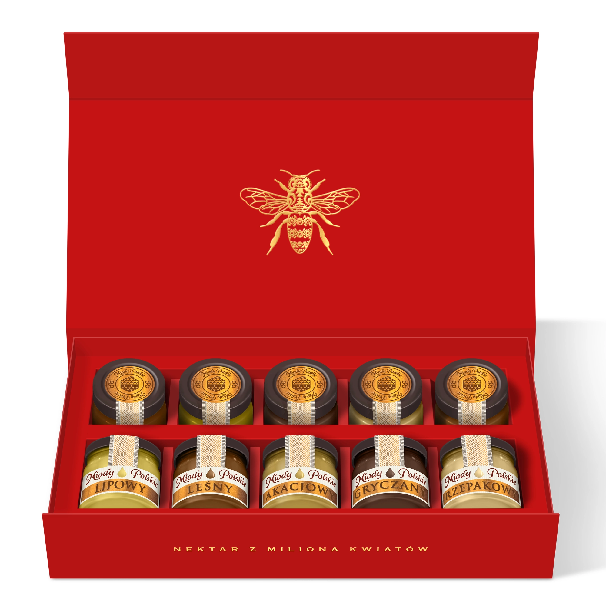 Miody Polskie, Pudełko Premium Classic Gold, 10x40 g zdjęcie