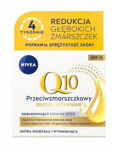 Nivea Q10 Power Krem przeciwzmarszczkowy + ekstra odżywienie na dzień SPF 15 - 50 ml - cena, opinie, stosowanie  zdjęcie