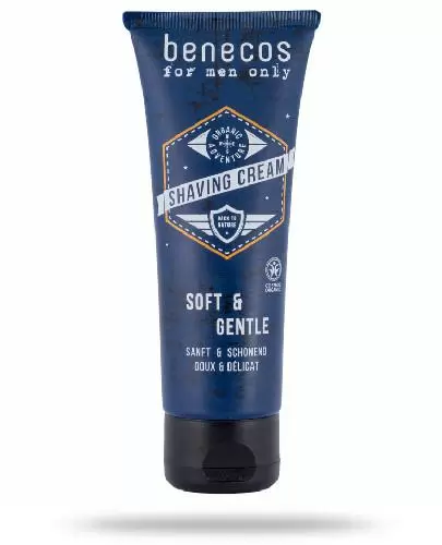 Benecos For Men Only Naturalny łagodzący krem do golenia - 75 ml - cena, opinie, stosowanie zdjęcie