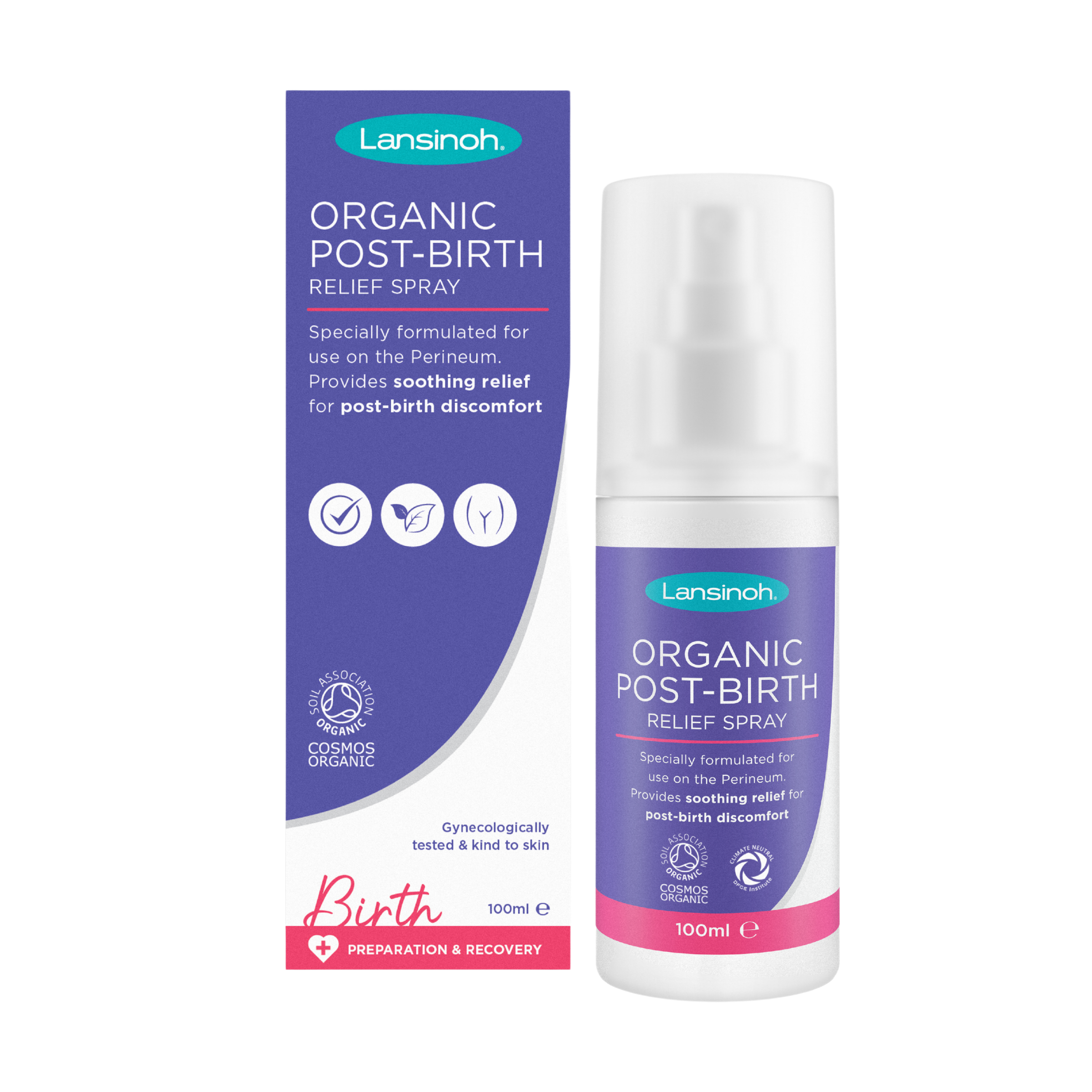 Lansinoh Organiczny spray porodowy, 100 ml
