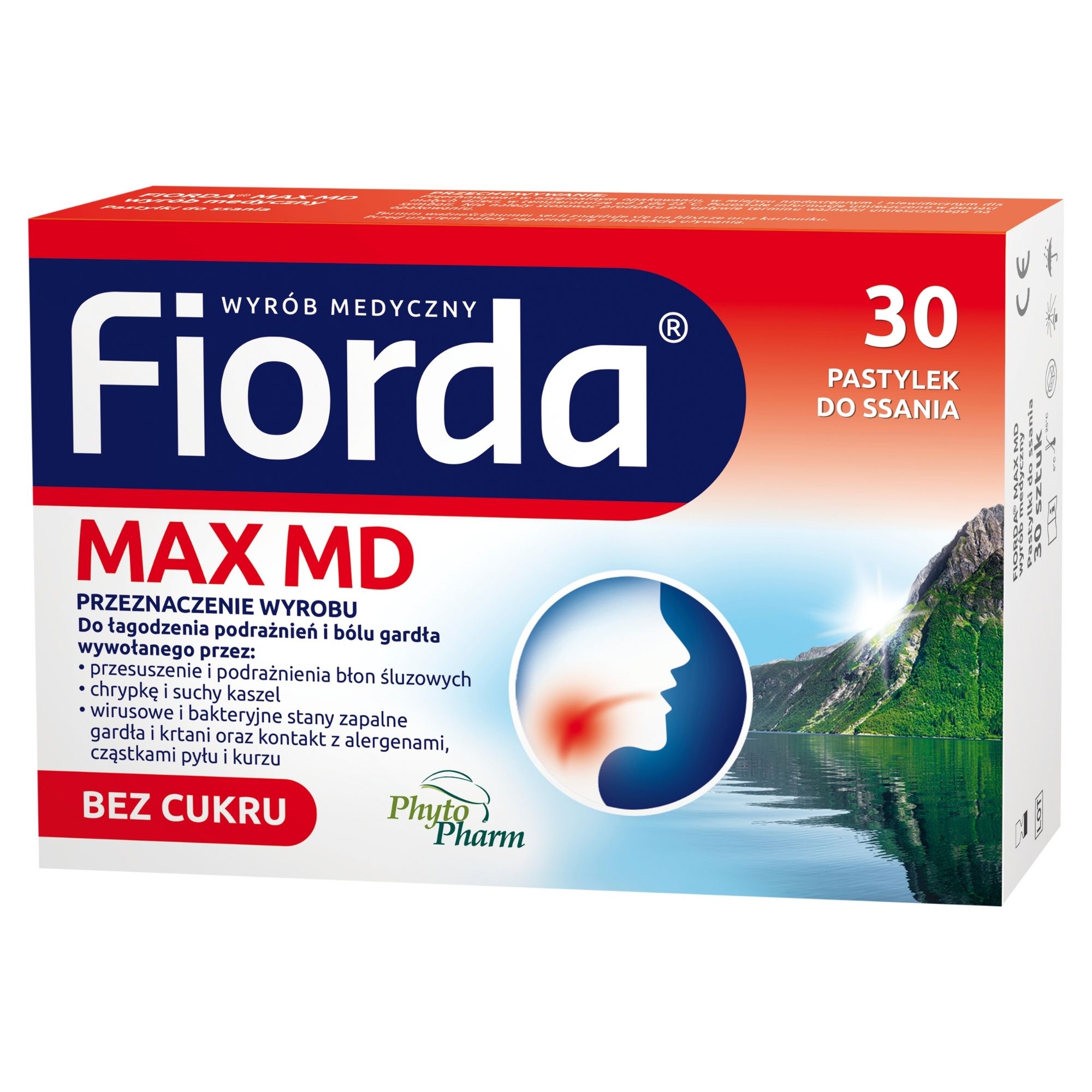 Fiorda Max MD, pastylki do ssania, 30 sztuk zdjęcie