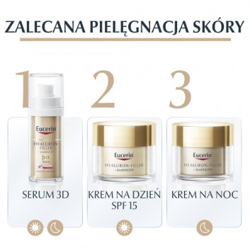 Eucerin Hyaluron-Filler + Elasticity Krem na dzień SPF 15 do skóry dojrzałej przeciwzmarszczkowy, 50 ml