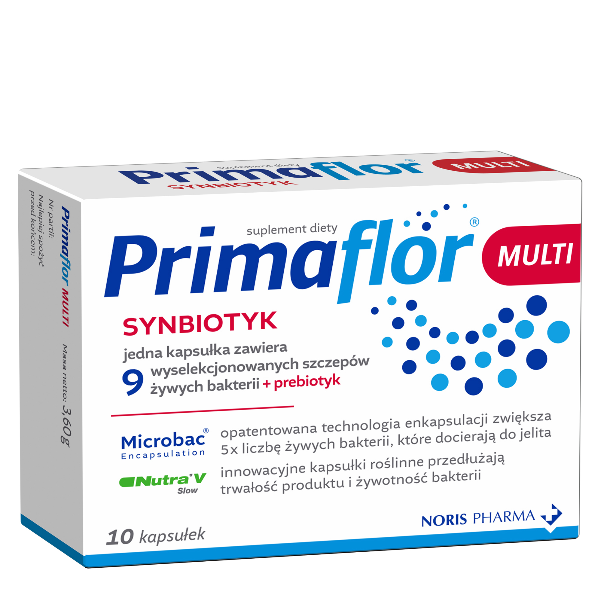 Primaflor Multi Synbiotyk - 10 kaps. - cena, opinie, właściwości zdjęcie