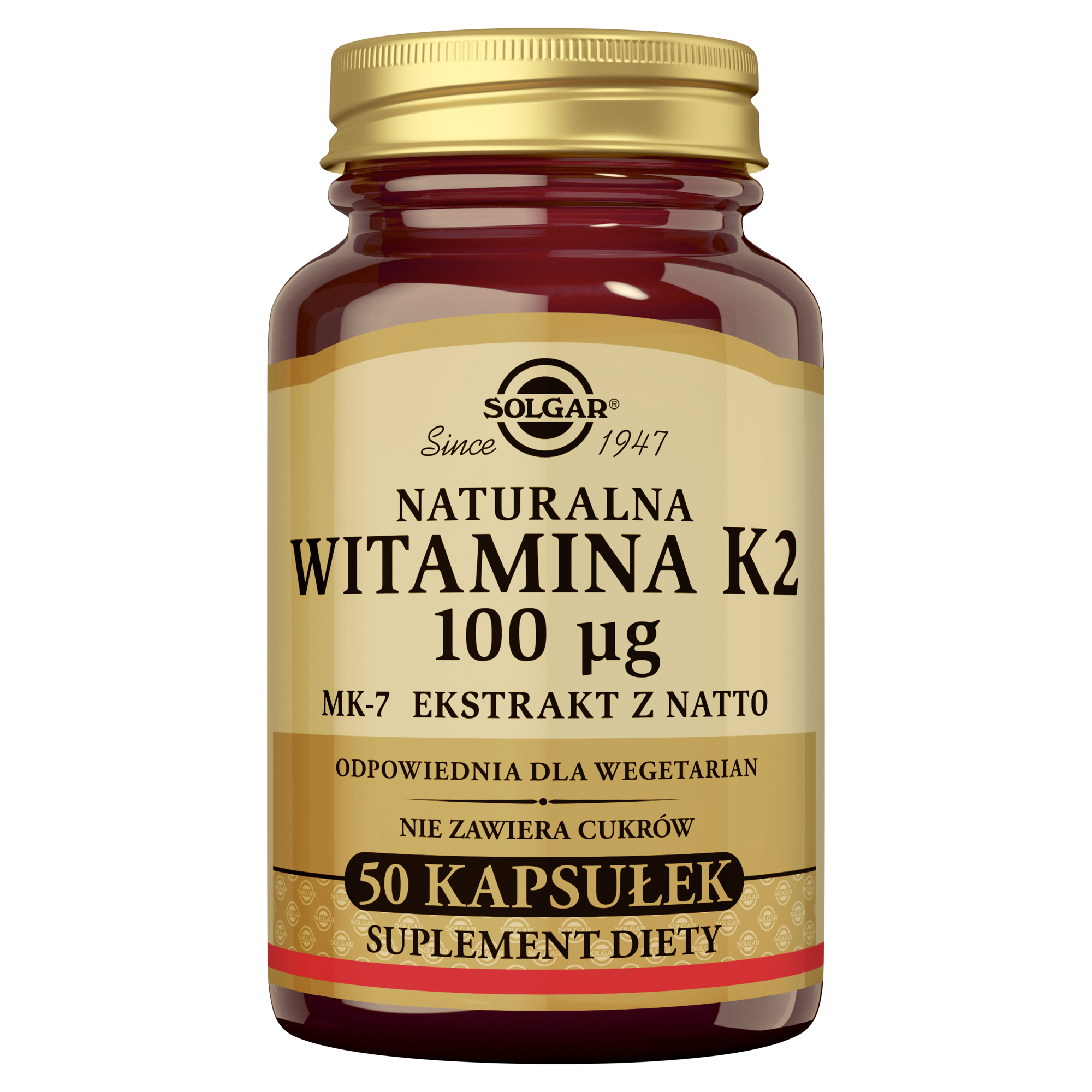 Solgar Witamina K2 100 µg 50 kapsułek zdjęcie