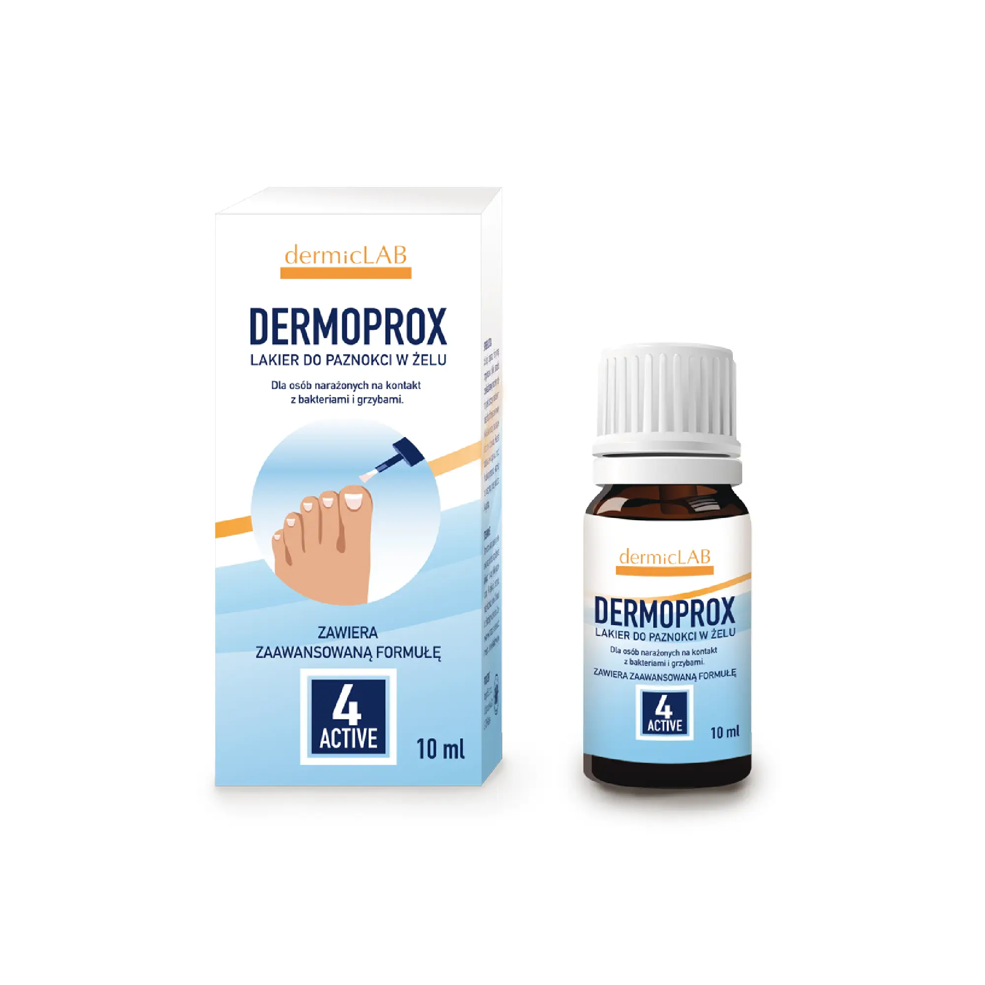 Dermoprox, lakier do paznokci w żelu, 10 ml