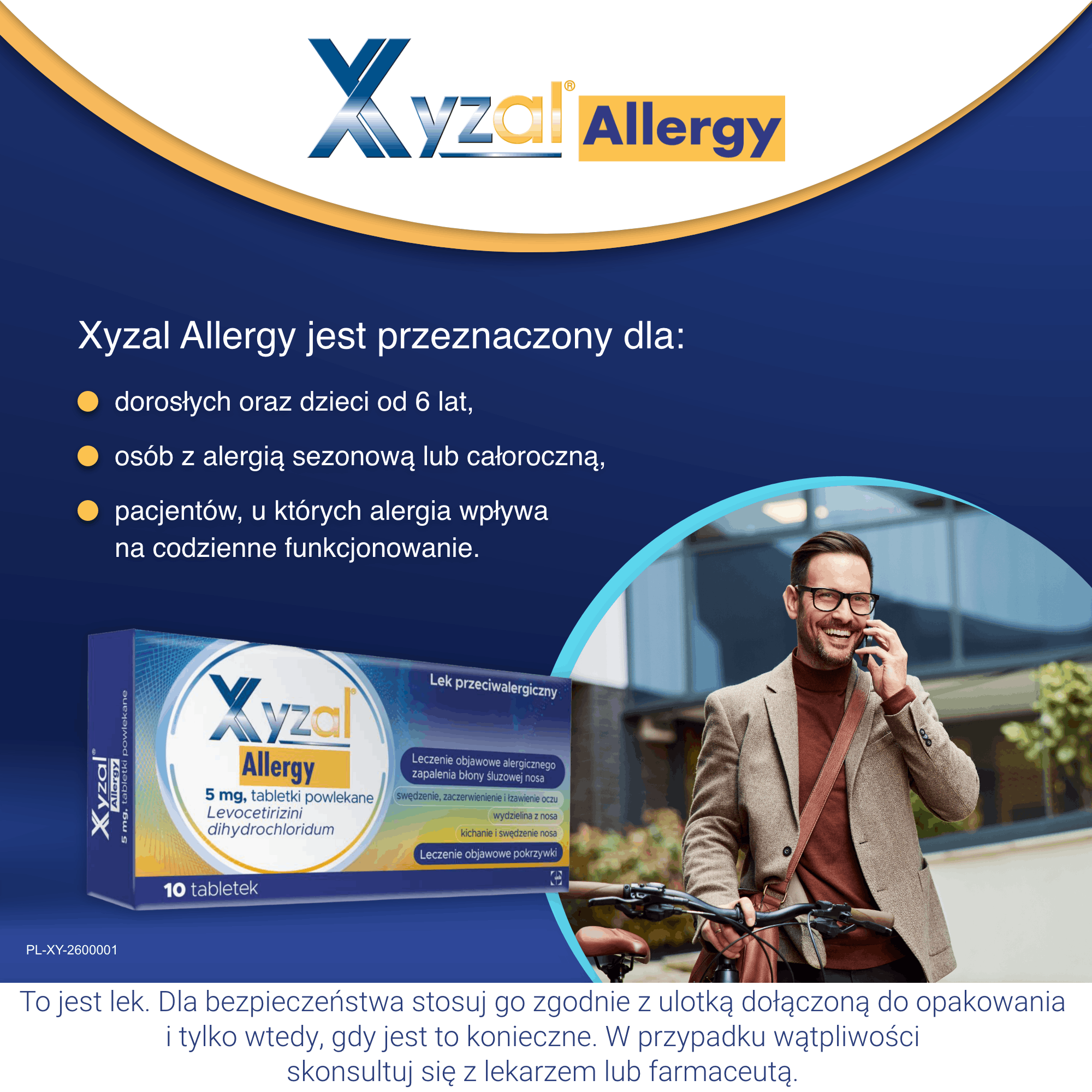 Xyzal Allergy 5 mg, tabletki, 10 sztuk