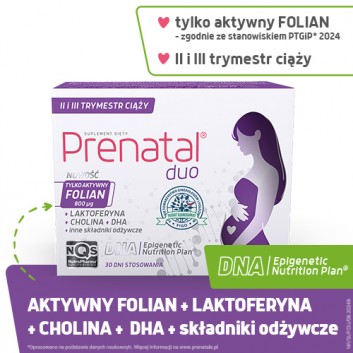 Prenatal Duo, 30 kapsułek Classic + 60 kapsułek DHA