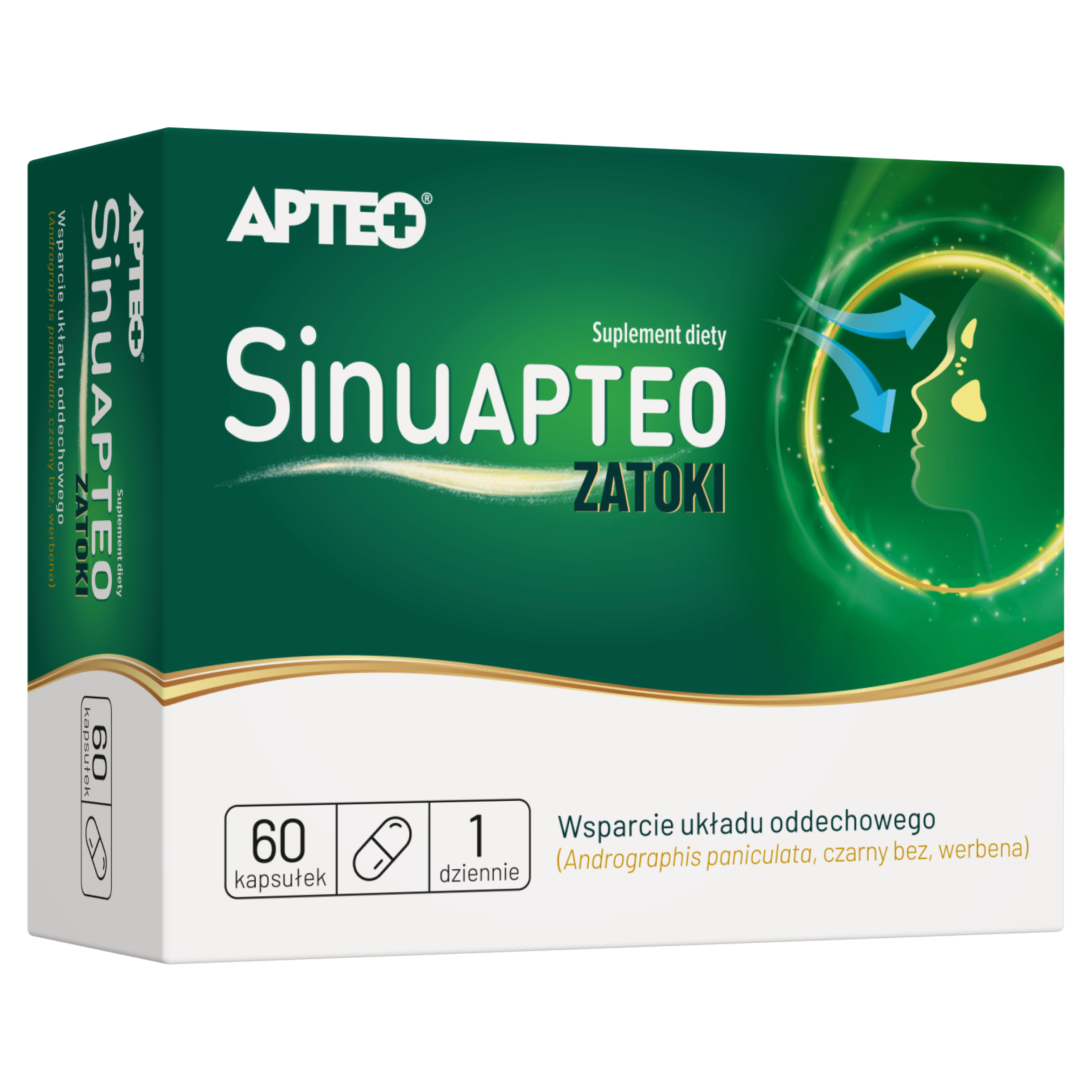 SinuAPTEO Zatoki, kapsułki, 60 sztuk