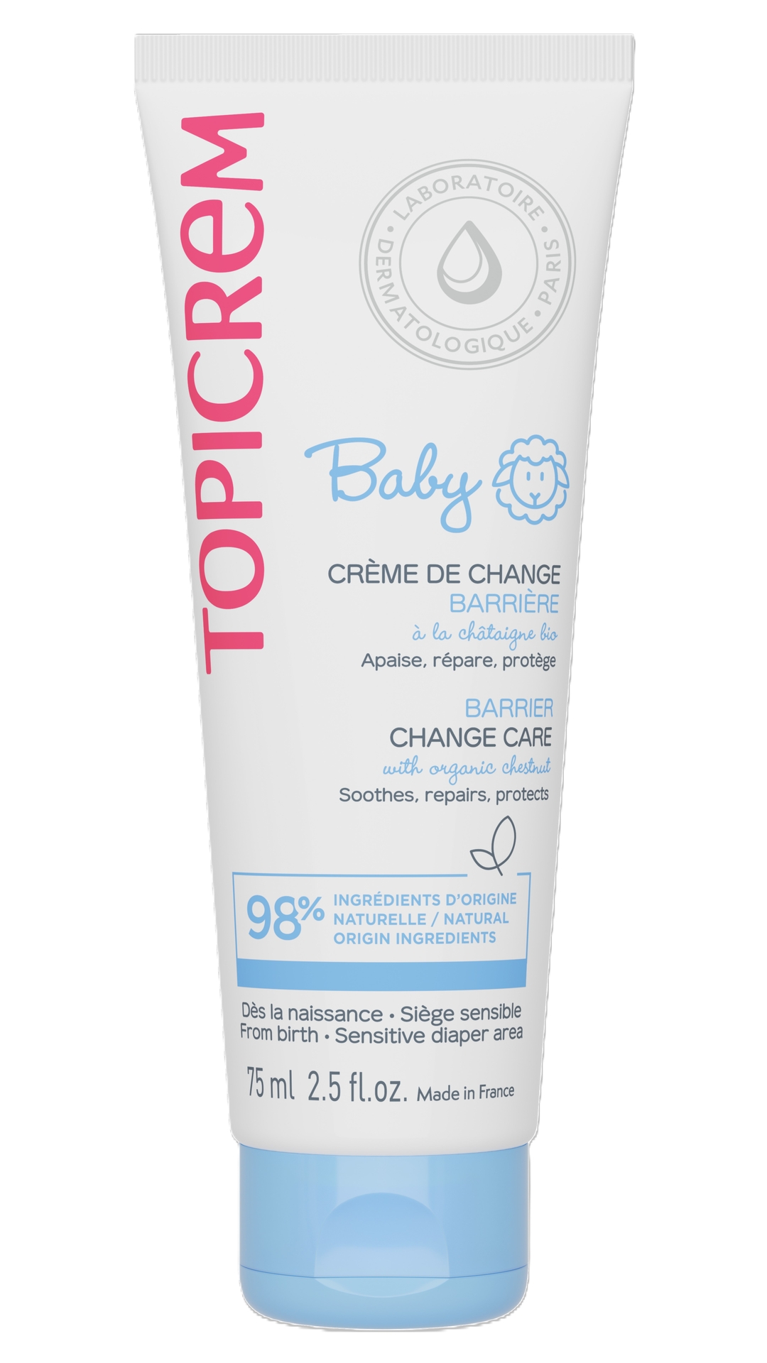 Topicrem, Baby Barrier Change Care, krem ochronny dla niemowląt do pielęgnacji okolic pieluszkowych, 75 ml zdjęcie