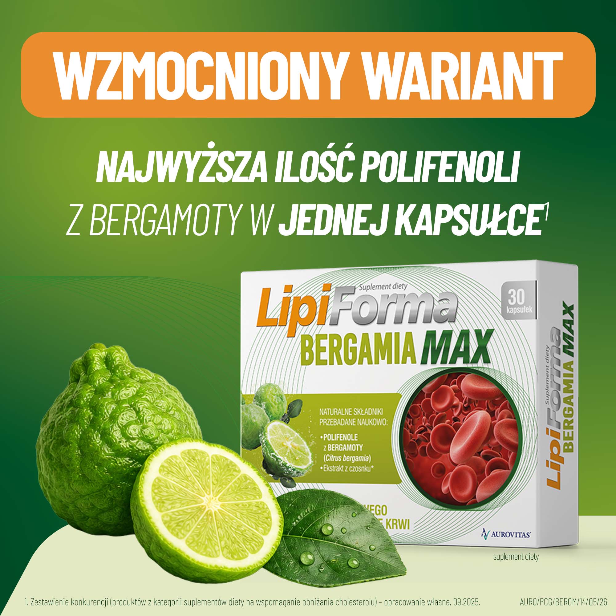Lipiforma Bergamia Max, kapsułki, 30 sztuk