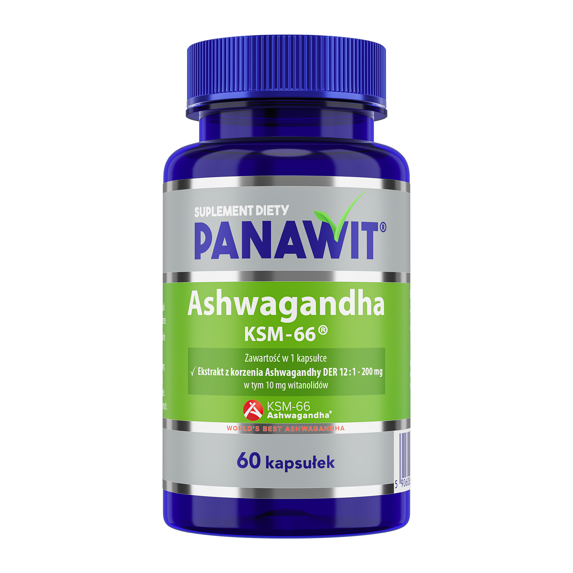 Panawit, Ashwagandha KSM-66, 200 mg, kapsułki, 60 sztuk zdjęcie