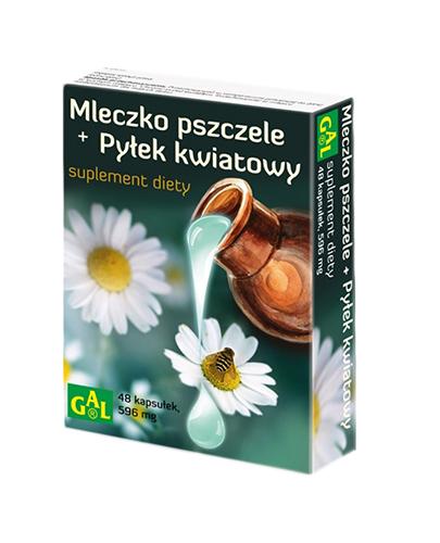 GAL MLECZKO PSZCZELE + PYŁEK KWIATOWY - 48 kaps. zdjęcie