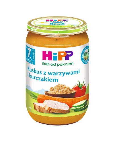 HiPP BIO od pokoleń, Kuskus z warzywami i kurczakiem, po 7. m-cu, 220 g zdjęcie