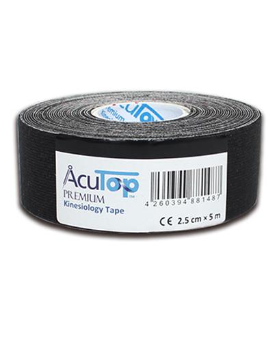 AcuTop Premium Kinesiology Tape 2,5 cm x 5 m czarny, 1 szt., cena, opinie, właściwości zdjęcie