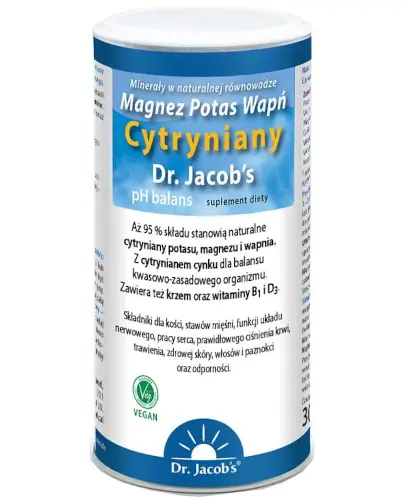 Dr Jacobs Magnez Potas Wapń Cytryniany proszek 300 g zdjęcie