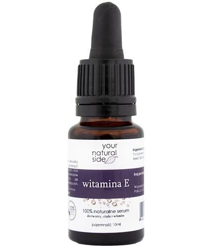Your Natural Side Witamina E 100% naturalne serum do twarzy, ciała i włosów, 10 ml  zdjęcie