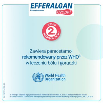 EFFERALGAN 80 mg, czopli, 10 sztuk