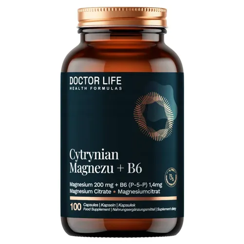 Doctor Life Cytrynian Magnezu + B6, 100 kapsułek zdjęcie