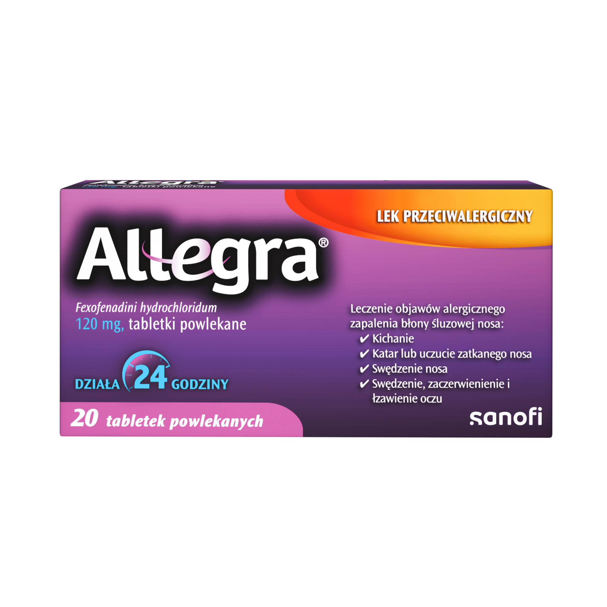 Allegra 120 mg, tabletki powlekane, 10 sztuk zdjęcie