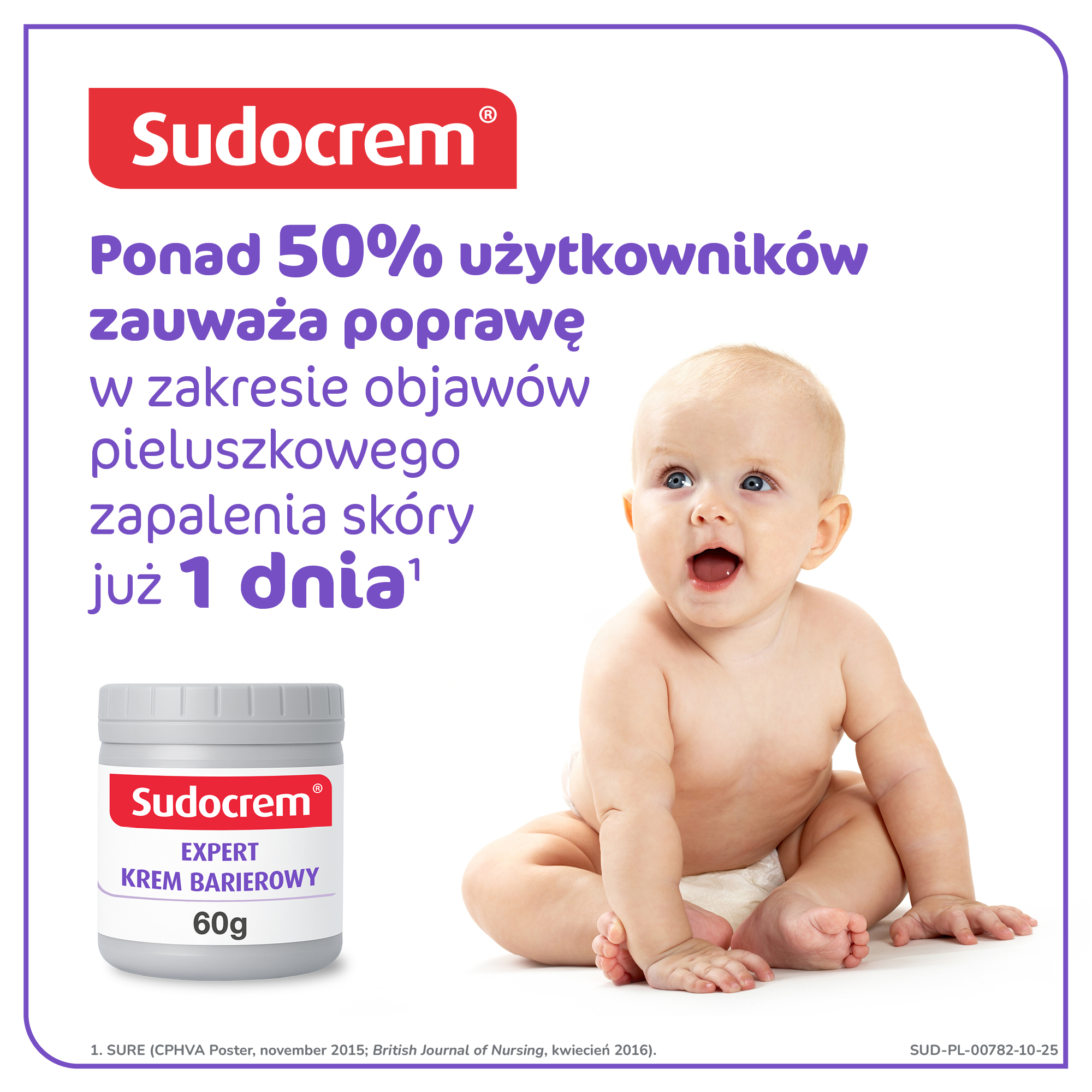 Sudocrem Expert, krem barierowy, pieluszkowe zapalenie skóry, otarcia, 60 g