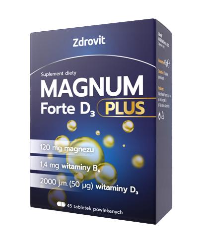 Zdrovit Magnum Forte D3 Plus 45 tabletek powlekanych zdjęcie