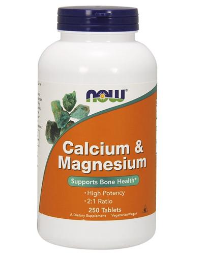 NOW FOODS Calcium & Magnesium - 250 tabletek zdjęcie