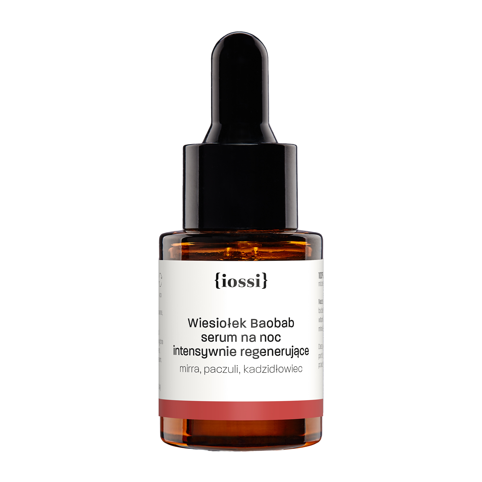Iossi, Wiesiołek Baobab, serum na noc intensywnie regenerujące Mirra, paczuli, kadzidłowiec, 10 ml zdjęcie