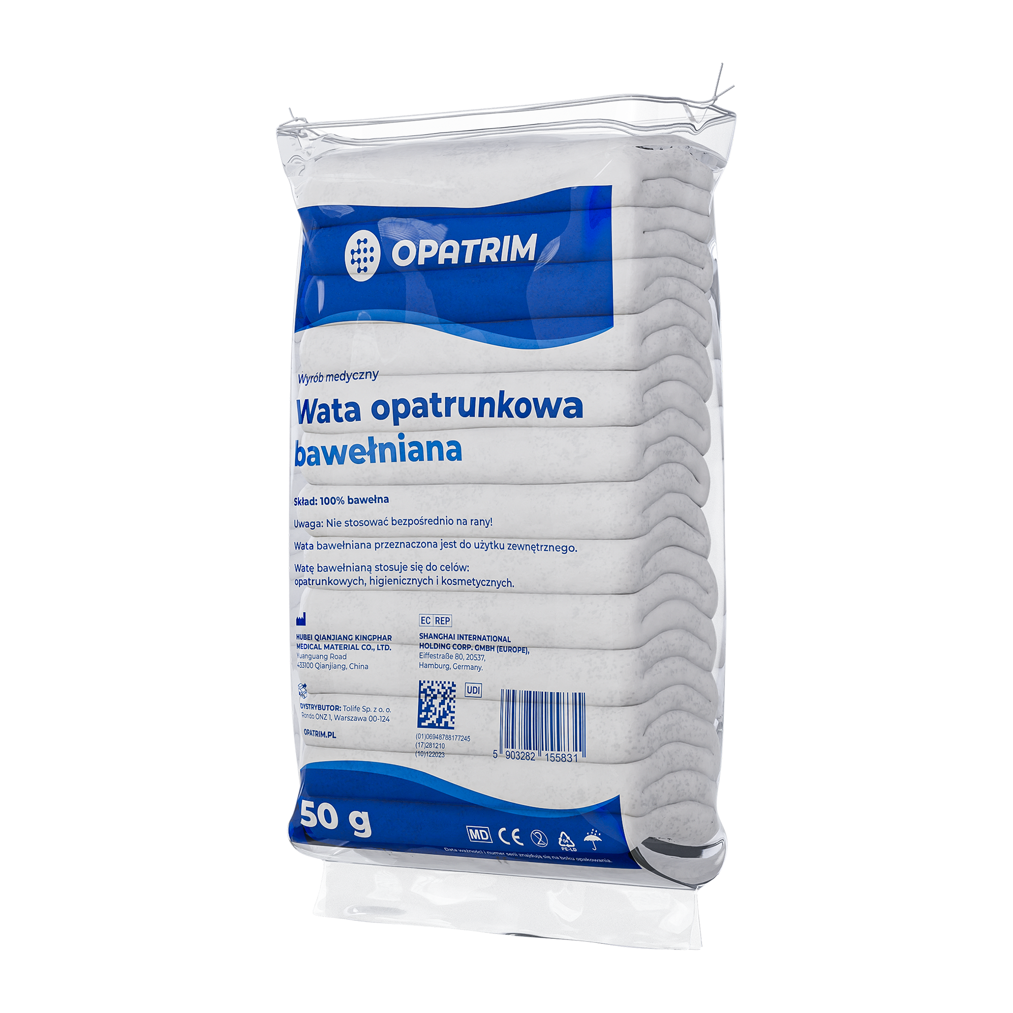 Opatrim wata opatrunkowa bawełniana, 50 g