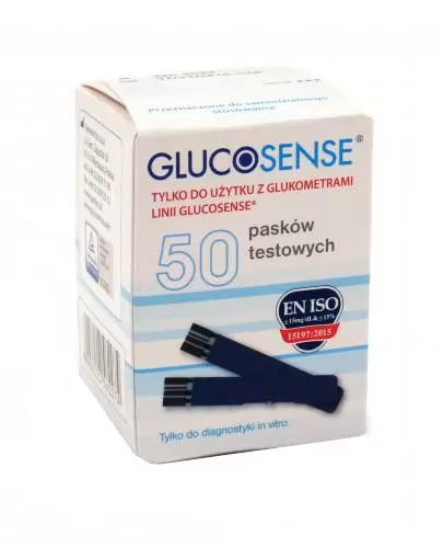 Glucosense paski testowe 50 sztuk zdjęcie