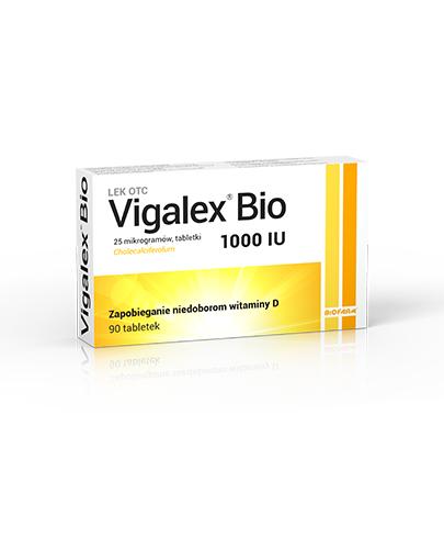 Vigalex Bio 1000 IU, 90 tabl. Na niedobory D3, cena, opinie, dawkowanie zdjęcie