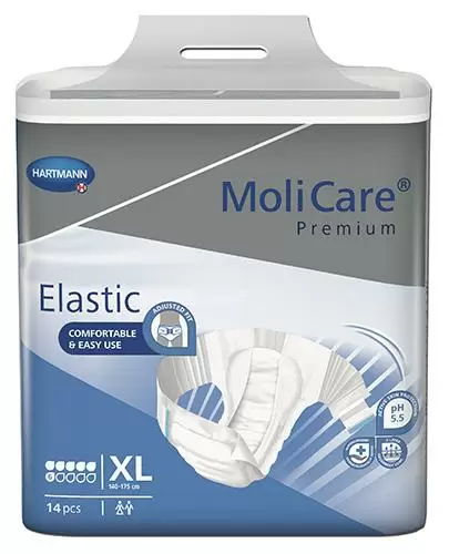 Hartmann MoliCare Premium Elastic pieluchomajtki 6 kropli rozmiar XL 14 sztuk zdjęcie