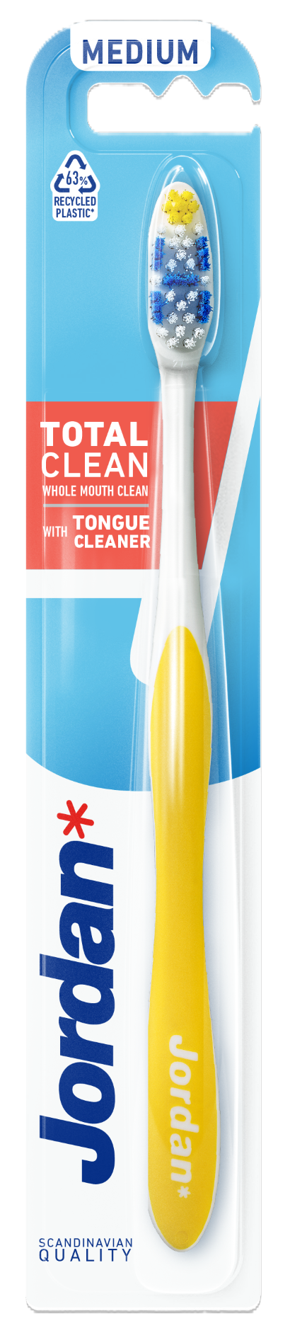 Jordan Total Clean Medium Szczoteczka do zębów, 1 szt.