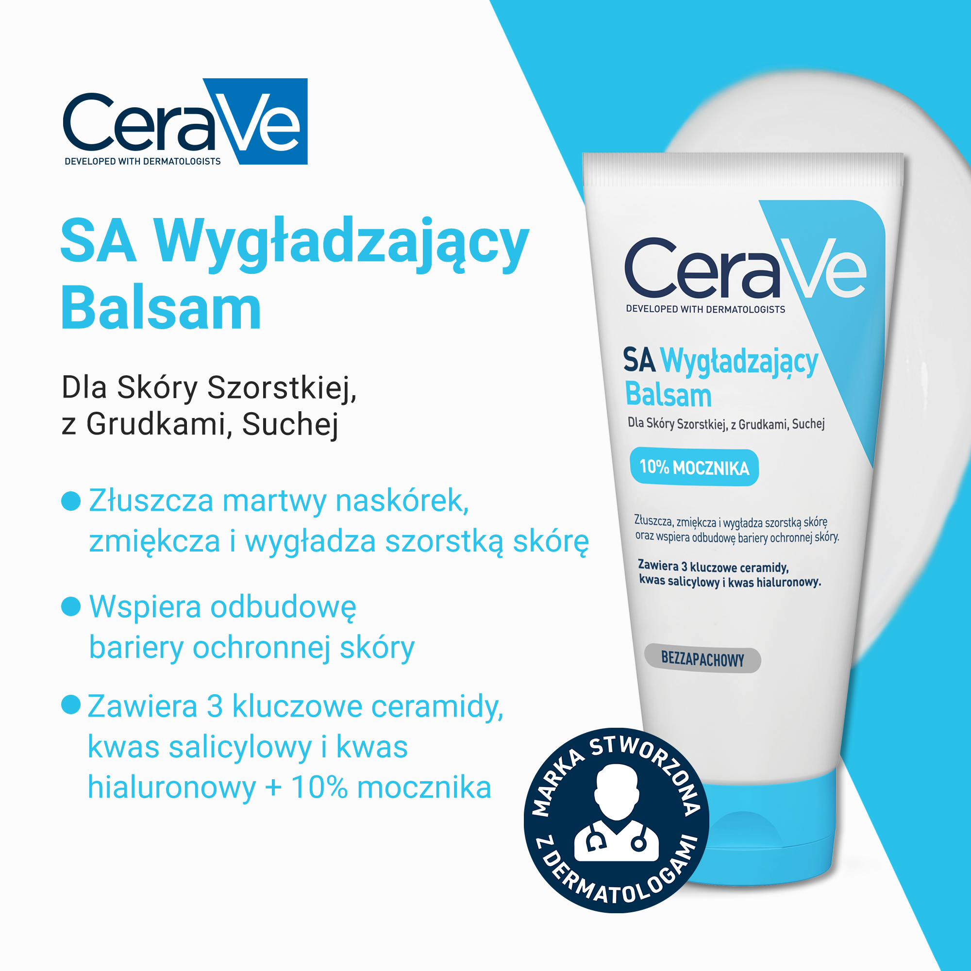 CeraVe SA wygładzający balsam dla skóry szorstkiej z grudkami suchej 177 ml