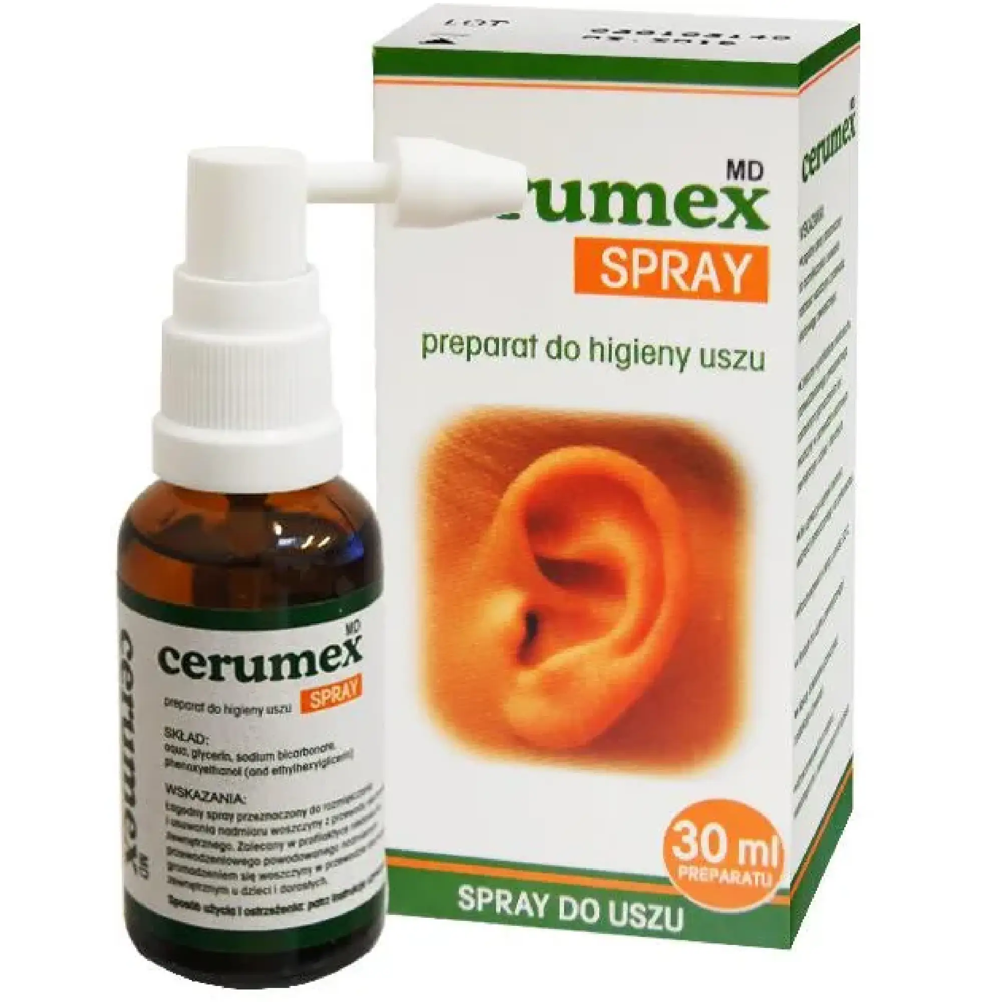 Cerumex MD Spray preparat do higieny uszu 30 ml zdjęcie