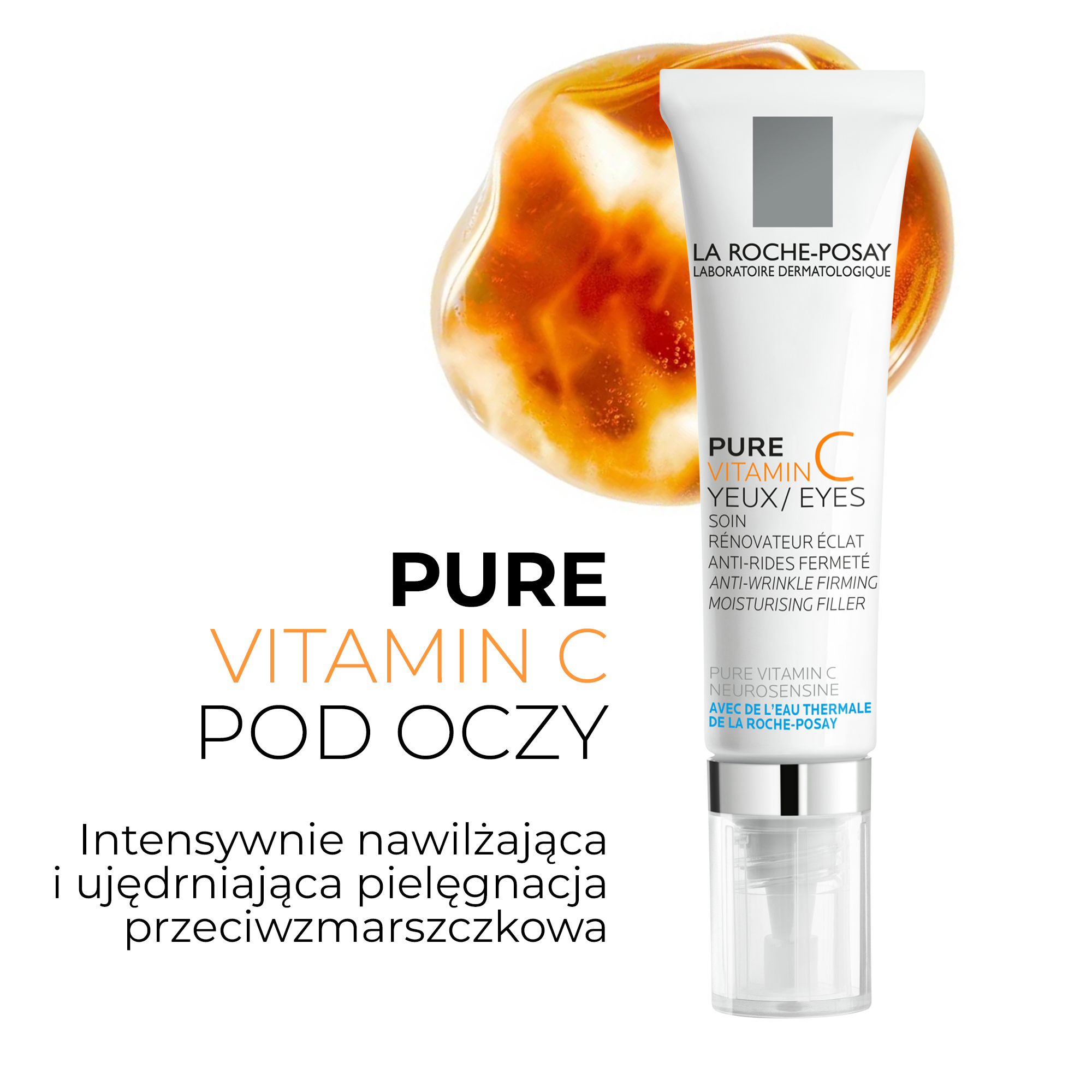 La Roche Posay Redermic C intensywnie ujędrniający krem pod oczy, 15 ml