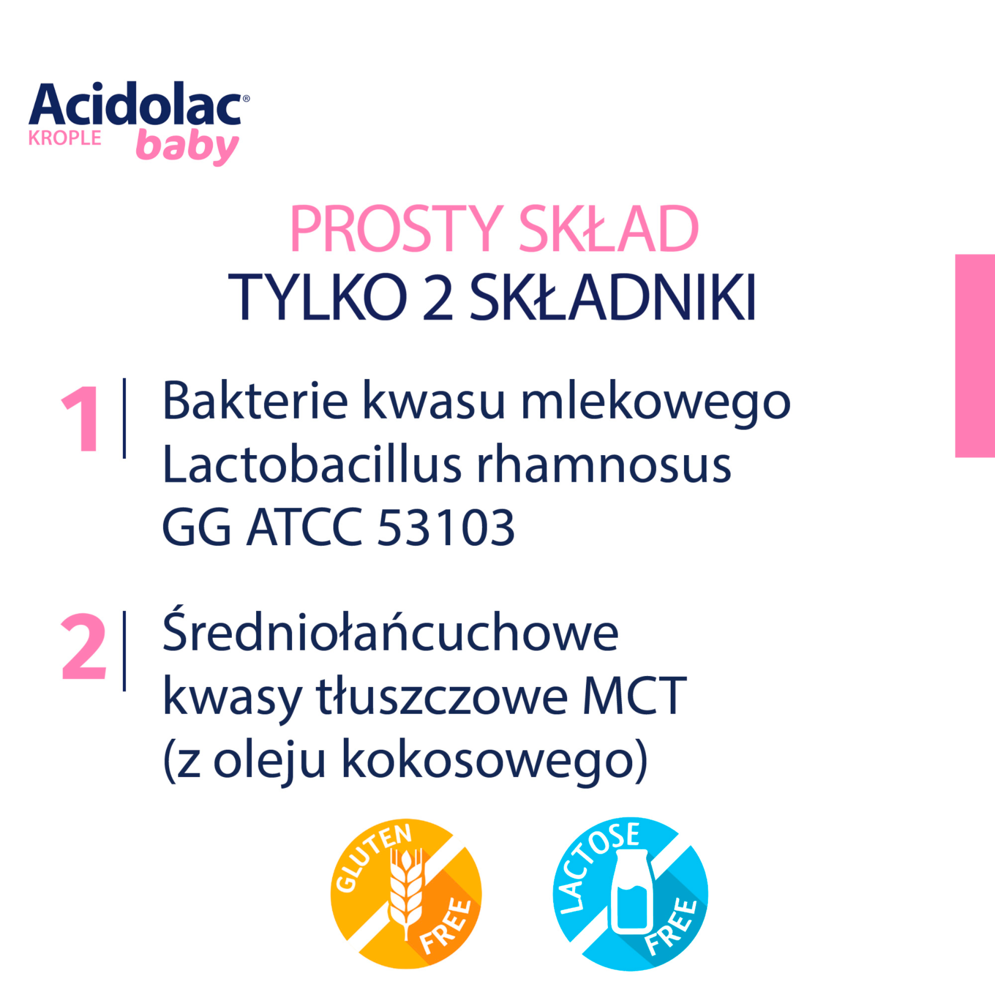 Acidolac baby krople - 10 ml - cena, opinie, składniki